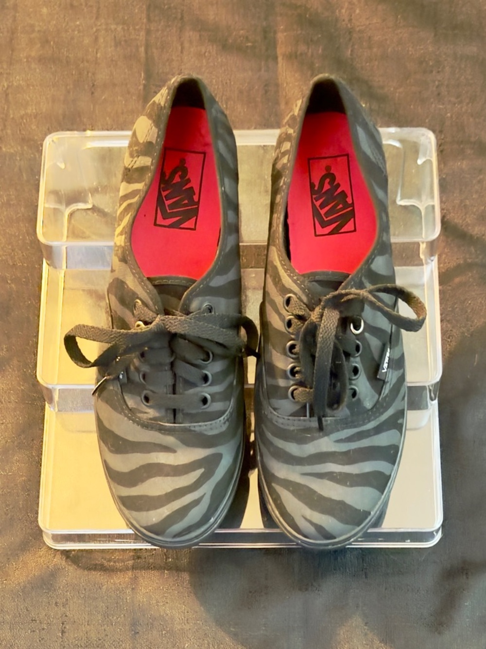 Vans Authentic Lo Pro Zebra Print Sneakers Woman’s Size 9
